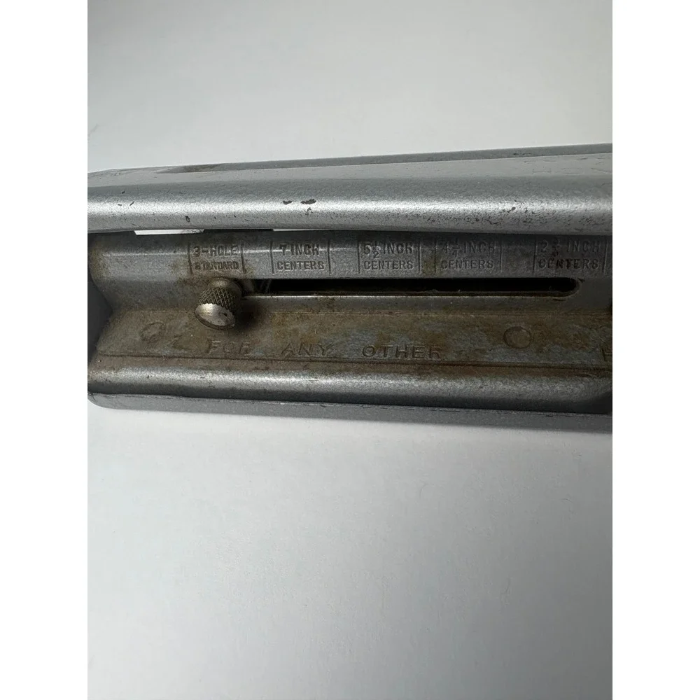 Vintage Mutual Adjustable Paper‎ Punch No. 20 USA Metal